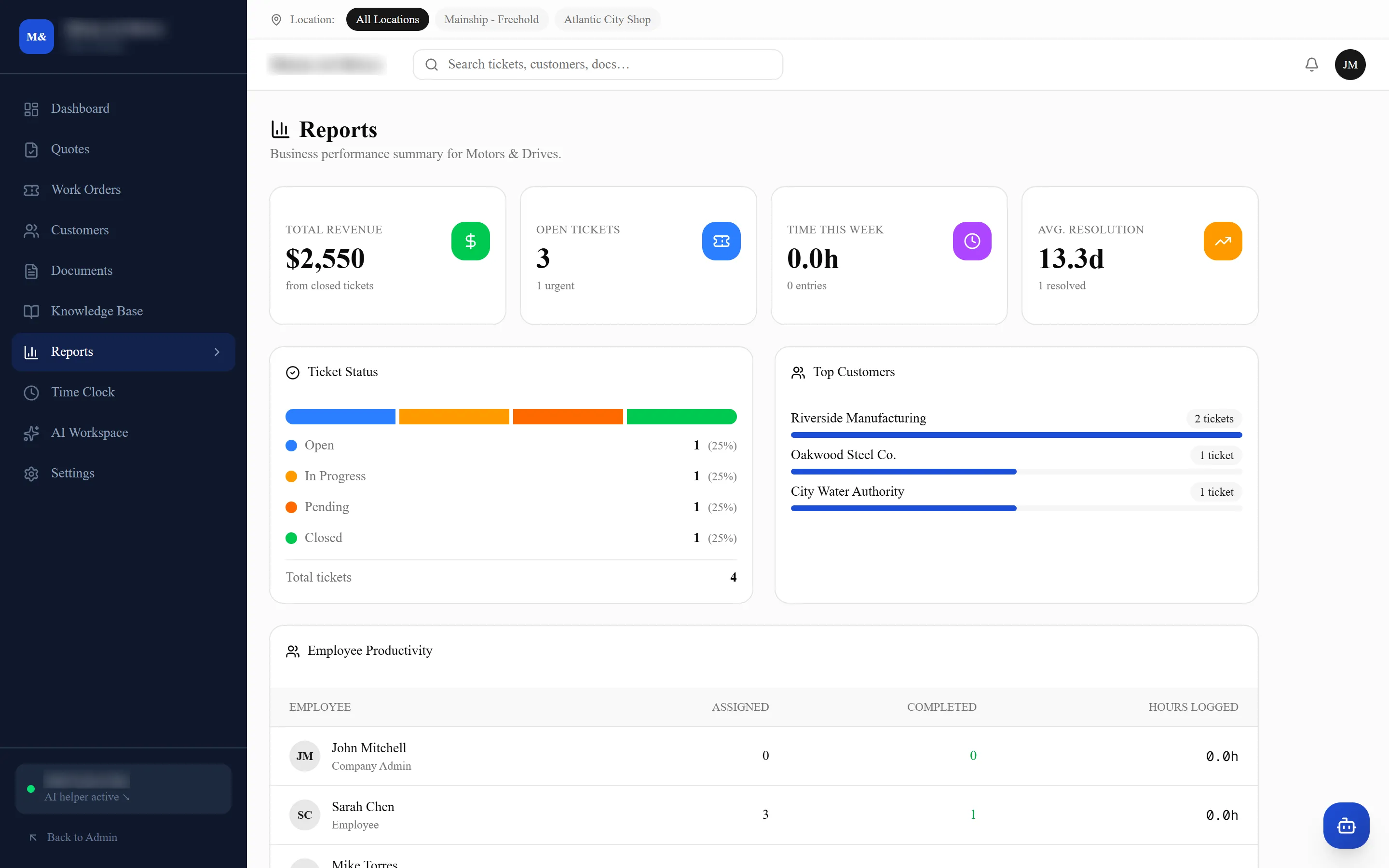 Reporting in Wave Works