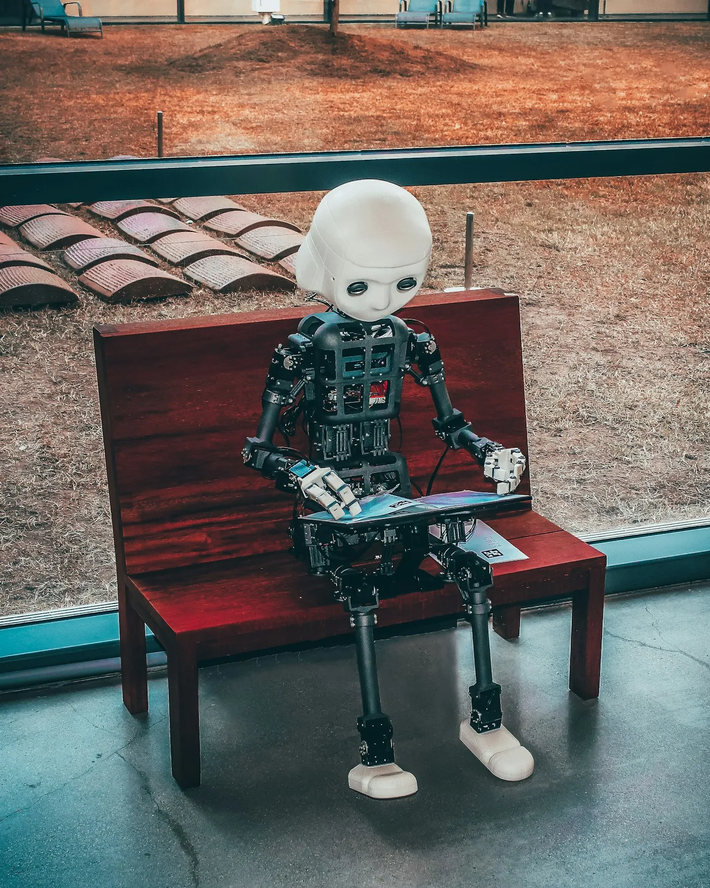 A machine reading text from a screen